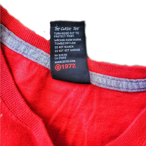 Ecko \ Vintage Short Sleeve T Shirt / LG / Red - Picture 4 of 6